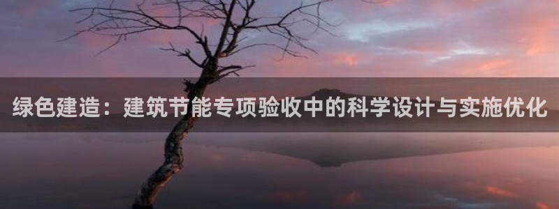 e尊国际网址：绿色建造：建筑节能专项验收中的科学设计与实施优化