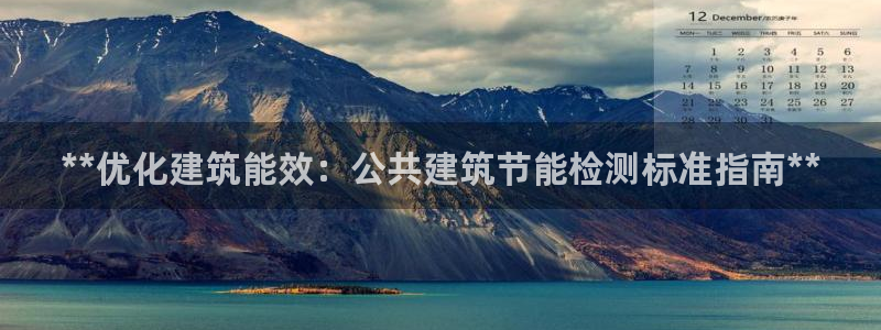 e尊电竞：**优化建筑能效：公共建筑节能检测标准指南**