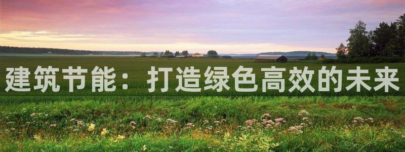 e尊国际-可可计划：建筑节能：打造绿色高效的未来