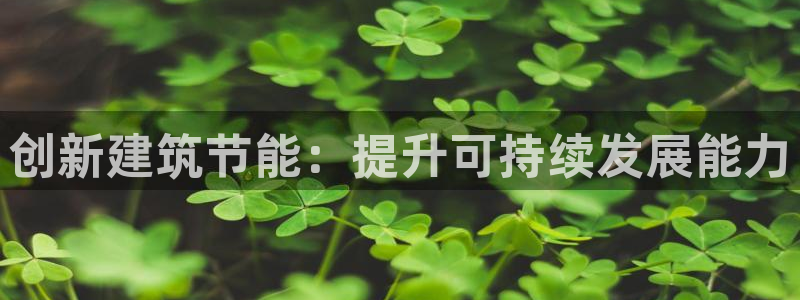 e尊国际官方网站：创新建筑节能：提升可持续发展能力